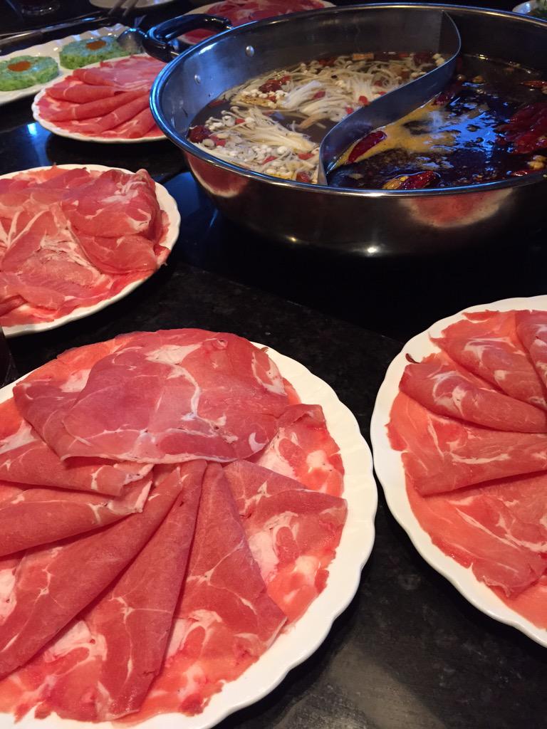 JoieWrites's tweet image. Meat lover's paradise at Thumbs Up Hot Pot in #Richmond. #sodamnfull
