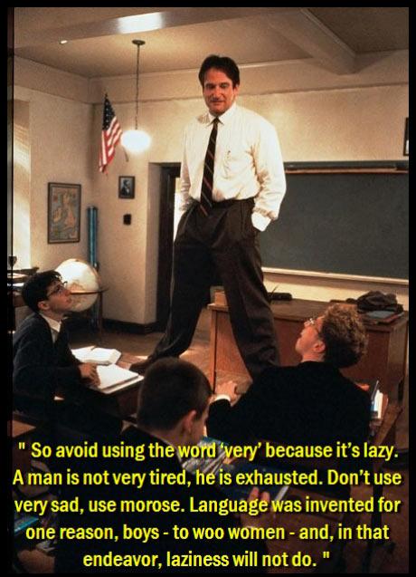NotCorruptMedia's tweet photo. "So avoid using the word 'very' because it's lazy." http://t.co/A1VAPhHHbH