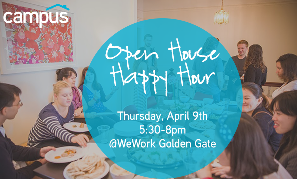 BuildCampus's tweet image. Next Thurs 4/9, we're hosting an open house happy hour for applicants to meet members! RSVP: on.fb.me/1FroE0t