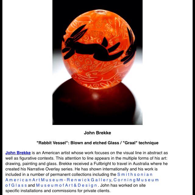 DMGlassStPete's tweet photo. John Brekke is our other featured artist for April ArtWalk! Get to know him & his work on Saturday, 4/11. #dmglass http://t.co/TTG43TENwo
