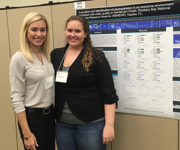 Pair of FSW students research red tide, present findings. #biologyresearch #SWFL #environment goo.gl/aFSoTX