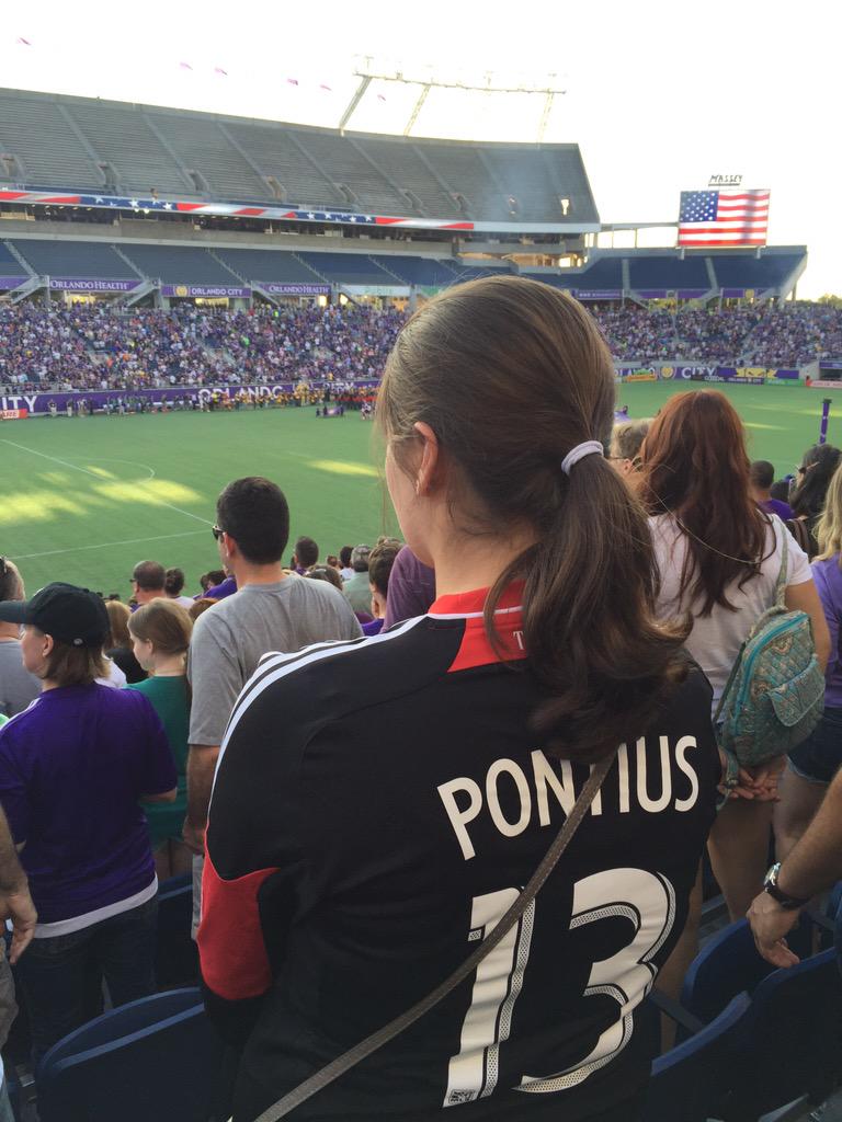 DistrictPressDC's tweet photo. Not shown: Orlando fan sucker punch #PartiallyKidding RT @nakosar: Surviving in a sea of purple. Vamos United! #dcu http://t.co/AFKkiqDbR3