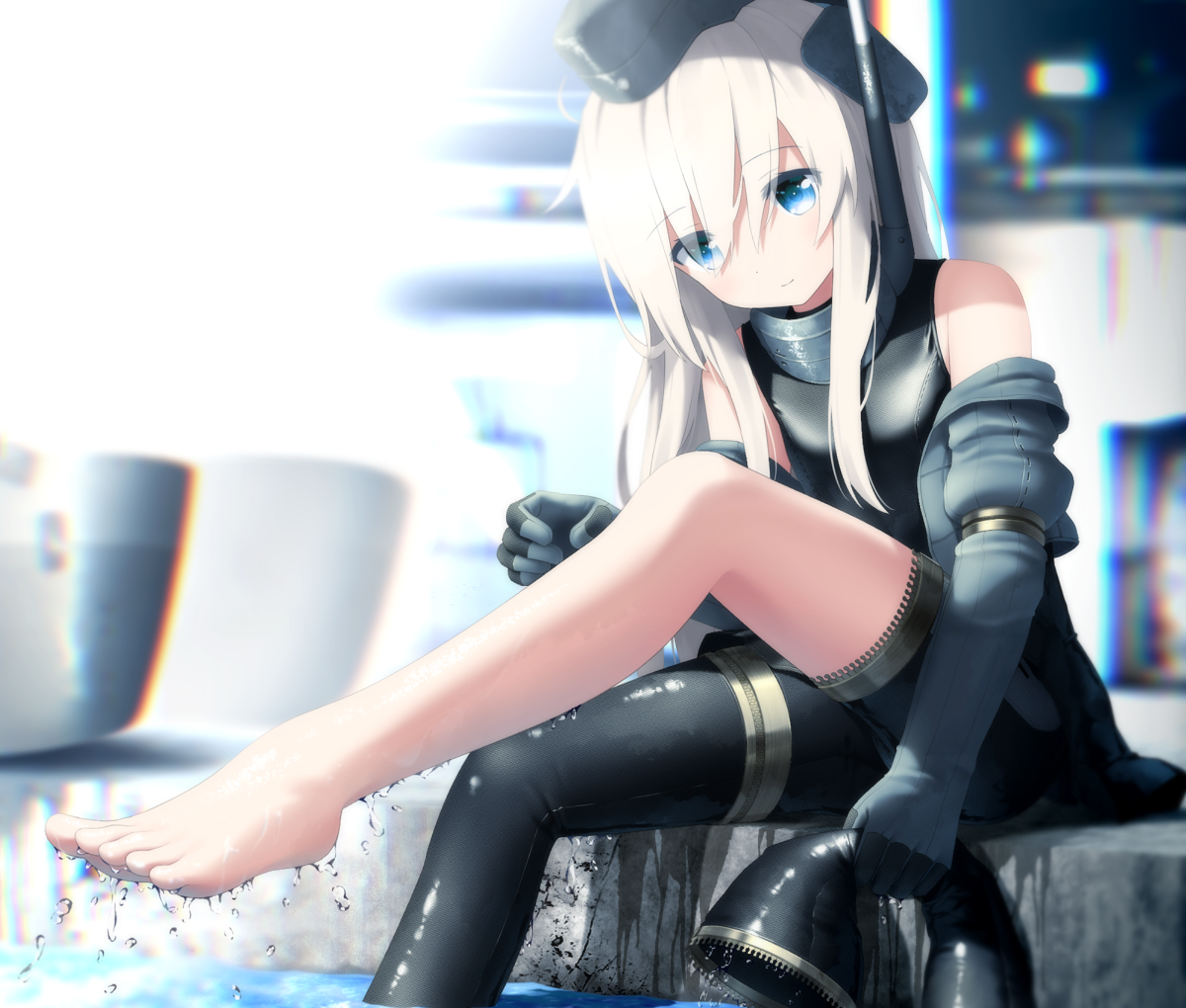 U-511(艦これ) 「生足魅惑のユーボート http://t.co/OUFMHCk993 #艦これ 」|goribote/コ゛りぼてのイラスト