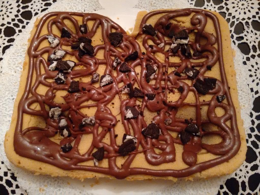 gocando0381's tweet photo. Mi torta de chocolate en M 😝 #SoyUnMasterChef http://t.co/3JcJ0XT1lG