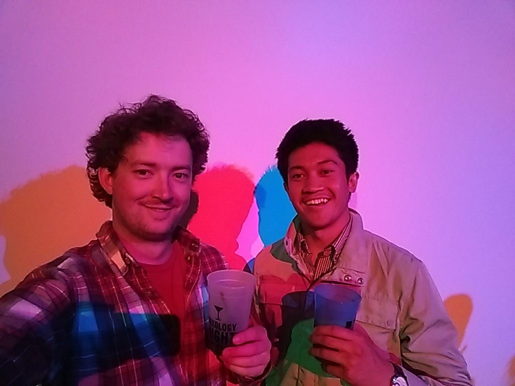 GabeJLMcCoy's tweet photo. @ISUAcacia senior brothers at Mixology Night @SCIOWA #scienceselfie http://t.co/TKovcMWJbP