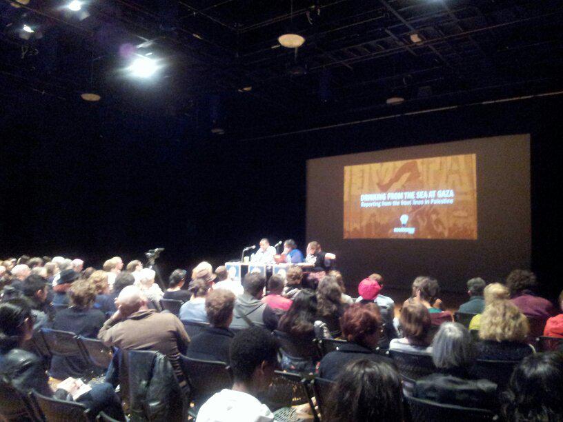rafiqa65's tweet photo. AmiraHass &amp; AymanQwaider on #Gaza &amp; #Israel's #apartheid policies #Marxism2015 #Palestine #Melbourne @Marx_Conference http://t.co/VC1kBCPjMa