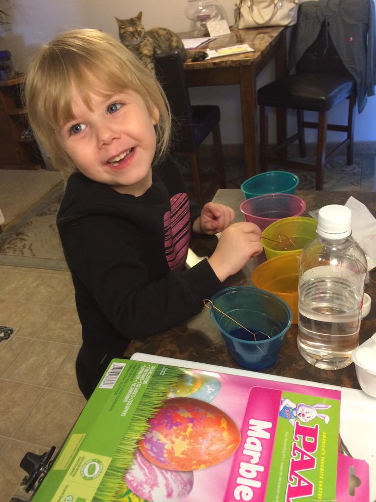 Easter Egg fun with my girl 💖