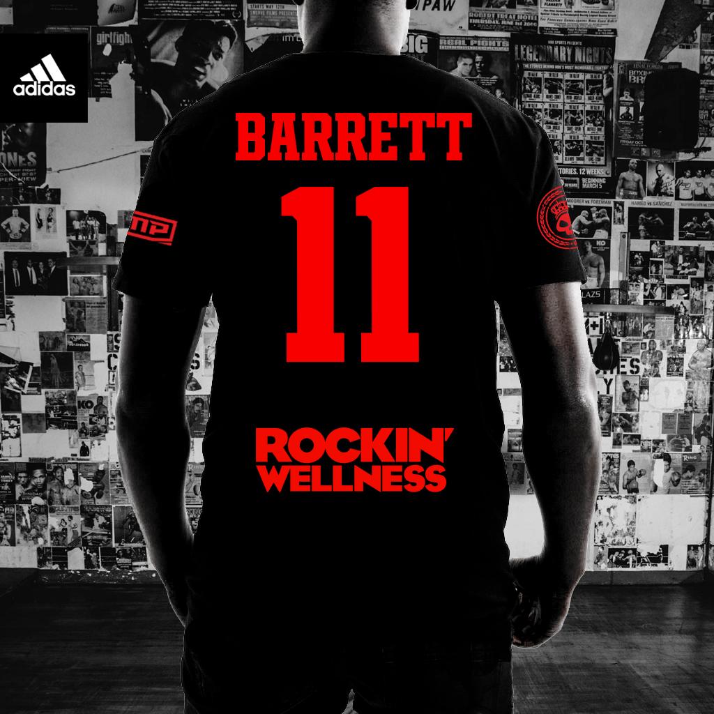 Follow <a href="/1WayneBarrett/">Wayne Barrett</a> @adidascombatsports &amp; repost for a chance to win the #teambarrett #Glory20 walkout shirt
