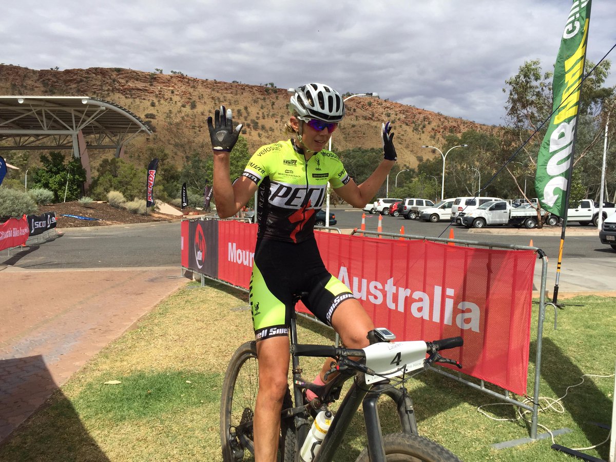MTBAust's tweet photo. Winner of Rd 2 #XCMNats &amp; 1st stage of @Easter_TheAlice is @jennybmtb 
#EasterInTheAlice #visitnt @lassetersau http://t.co/g9ezbVtzrM