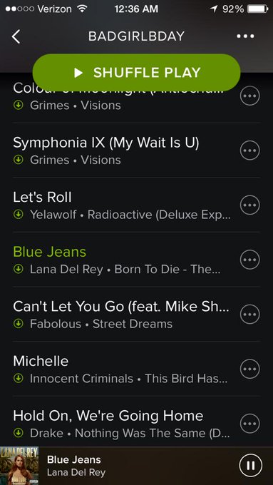 Currently Playing: #BadGirlBday playlist http://t.co/bUWjxwa4mr<a href="/tag/badgirlbday"class="tags">#BadGirlBday</a>