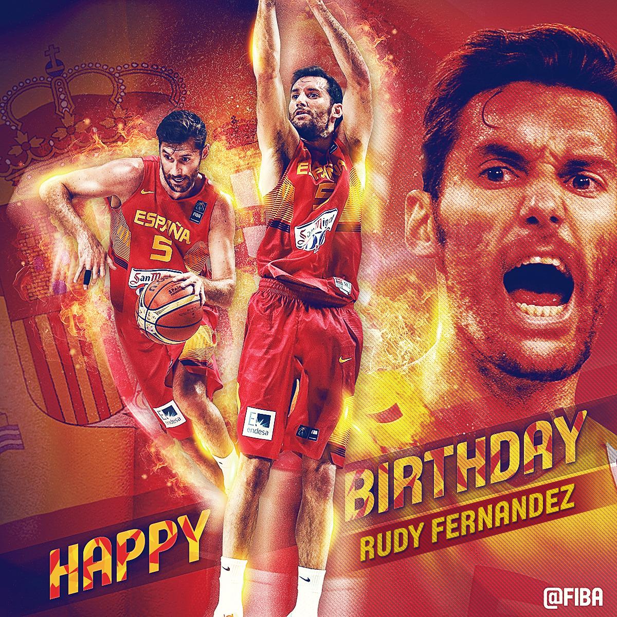 Happy Birthday to 2-time EuroBasket Champion Rudy Fernandez! 