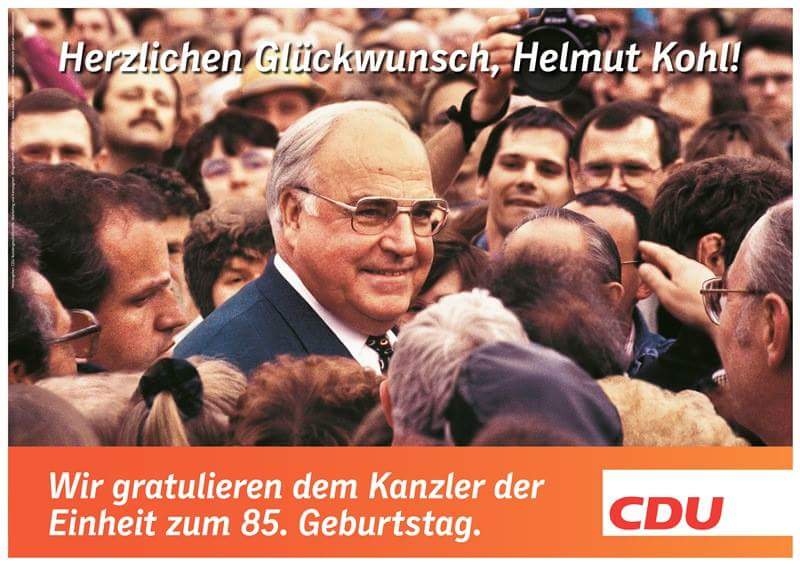 Happy Birthday Helmut Kohl. 