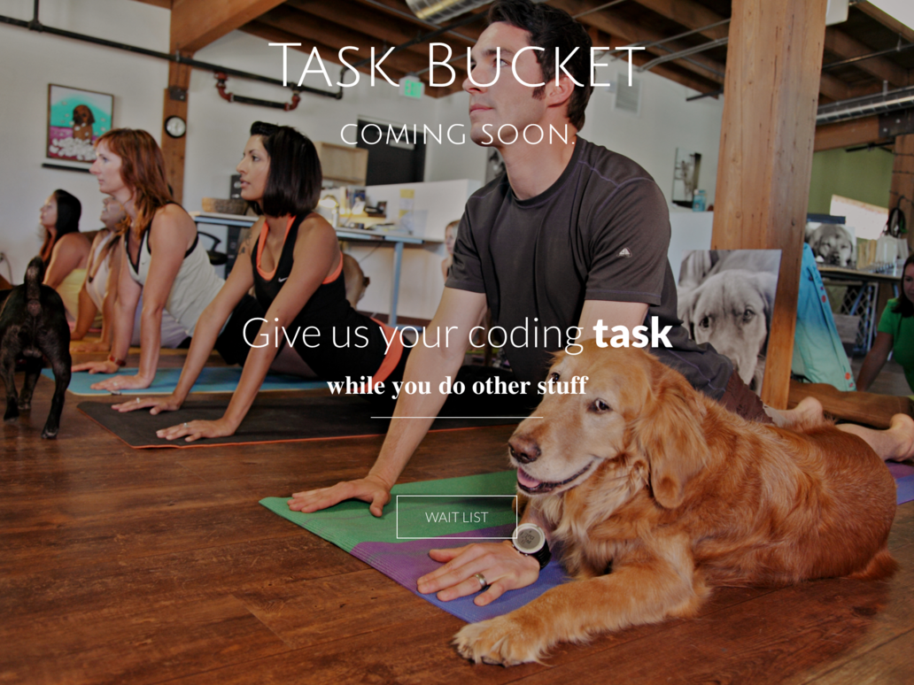 BetaList's tweet photo. TaskBucket: We'll handle your programming task so you don't have to http://t.co/HspRlPoTeD http://t.co/3Jdi7DRc6Y