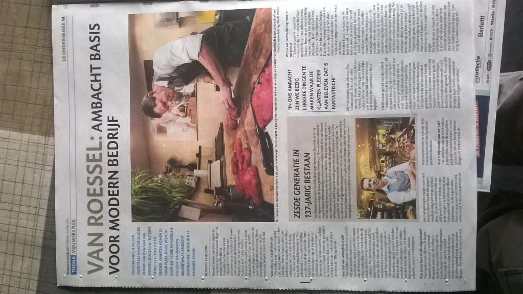 Mooi stukje van Ambacht bedrijf