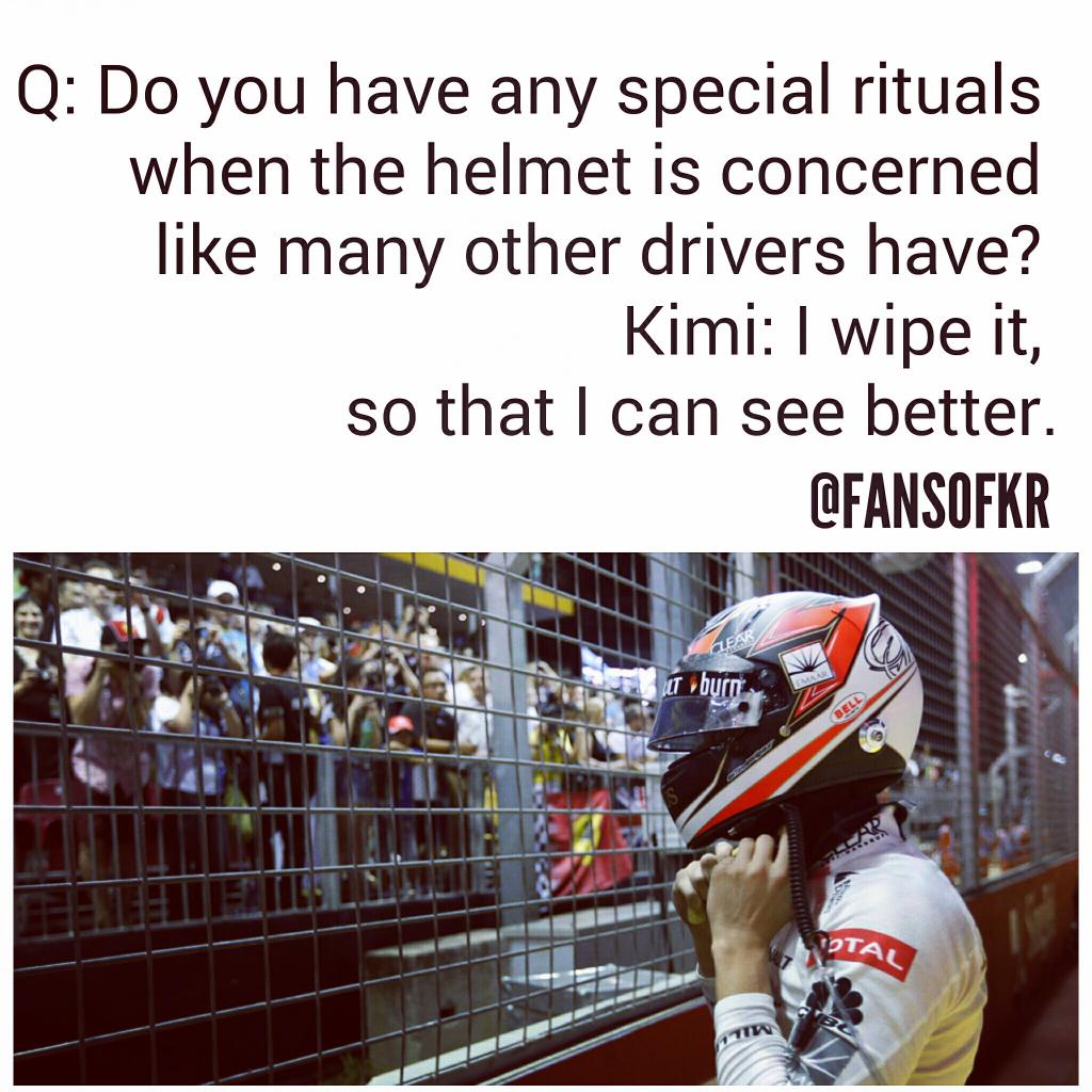 FansOfKR's tweet photo. #KimiQuote | "What a logical ritual."
#F1 #KimiRäikkönen #Kimi http://t.co/nGAHn8Bg0E