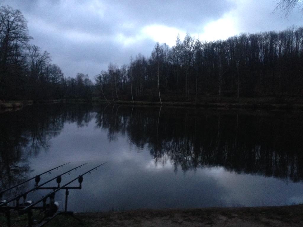 Day 10 and Gary's last day. Quiet yesterday apart from a dropped carp at distance. Drizzle again!!!!