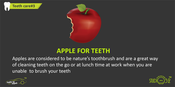 Apples are considered to be nature’s toothbrush.

#Fact #Apple #TeethCare