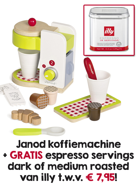Tojsnl's tweet image. Onze nieuwe webshop is live! Daarom een leuke @Janod_toys &amp;amp; @illycaffe aanbieding :) #Hoogeveen #Westerbork