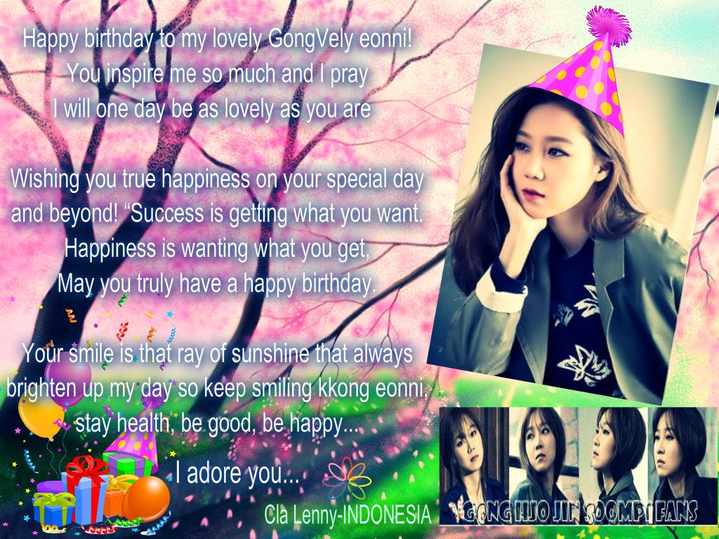  Happy Birthday Gong Hyo Jin...  stay beautiful inside and out 