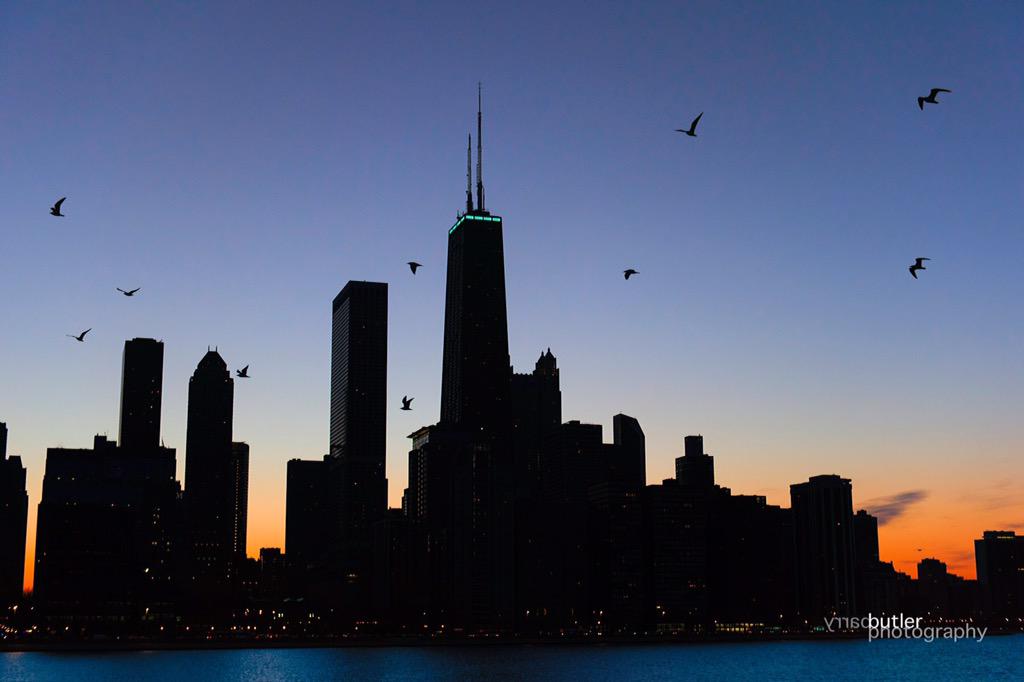 barrybutler9's tweet photo. Chicago Shots of the Week @ChooseChicago @DNAinfoCHI @360chiviews @NWSChicago #sunset @Nature_IL http://t.co/3wcq9wykOq