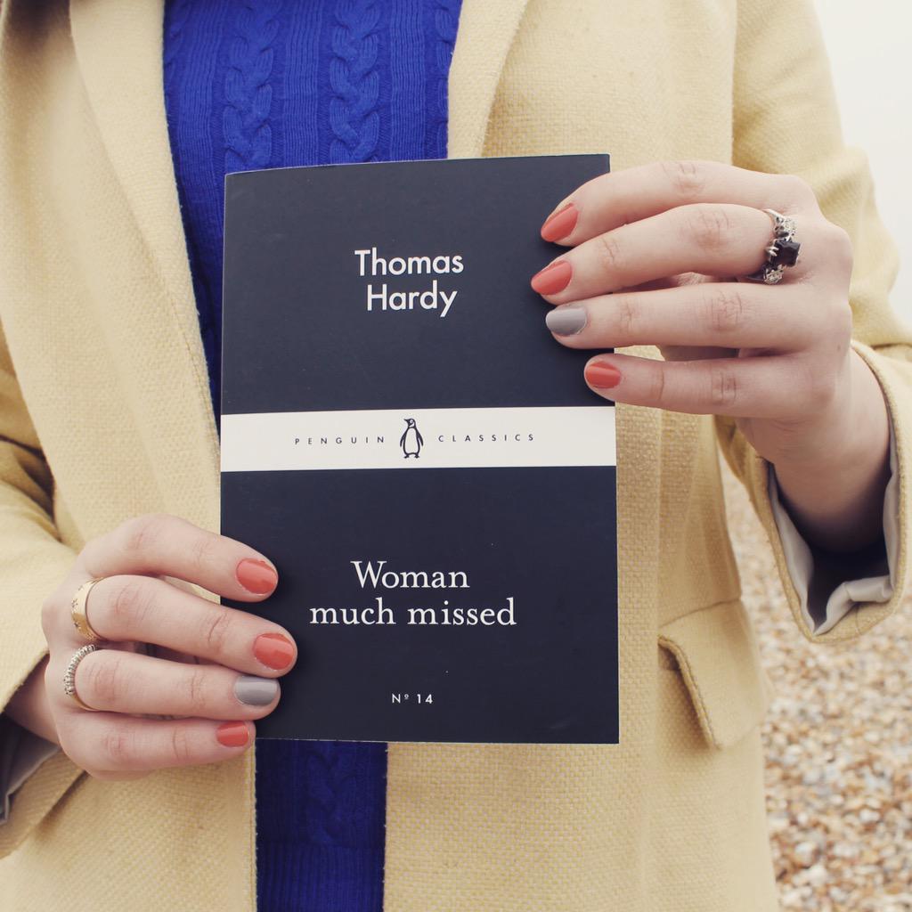 LucyRichards__'s tweet photo. No.14 of #penguin80 is up on blog! I read Hardy's Woman much missed before a drizzly coastal walk. #alittlebitbookish http://t.co/zYUPpdu5z0