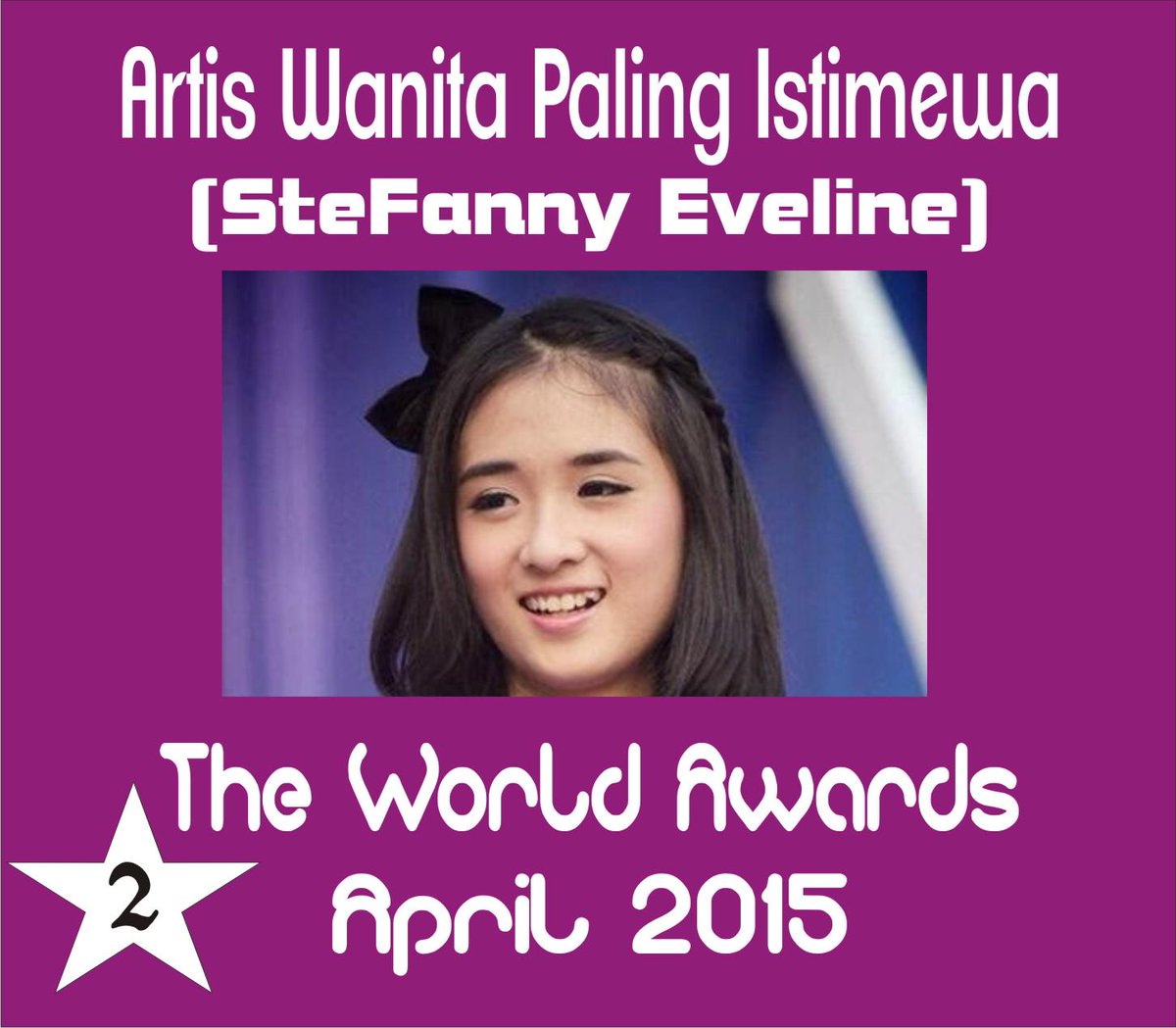 #RETWEET Vote @Teens_Fannie Sebagai "Artis Wanita Paling Istimewa" The World Awards April 2015.