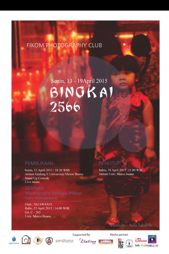 Hari ini, Pameran foto <a href="/bingkai2566/">Pameran Bingkai 2566</a> tgl 13-19 April 2015 di Atrium Mercu Buana