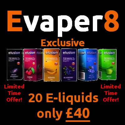 VapeTips4U's tweet image. Evaper8 Exclusive E-Liquids 20 for £40 - evaper8.co.uk/product/evaper…