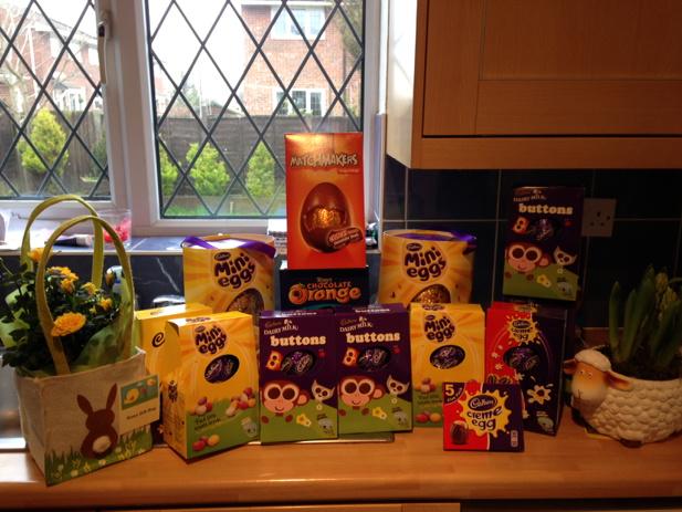 Debeliscious's tweet photo. It's nearly Easter.........#Can'tBeatCadburys! http://t.co/QKL82RemQ3