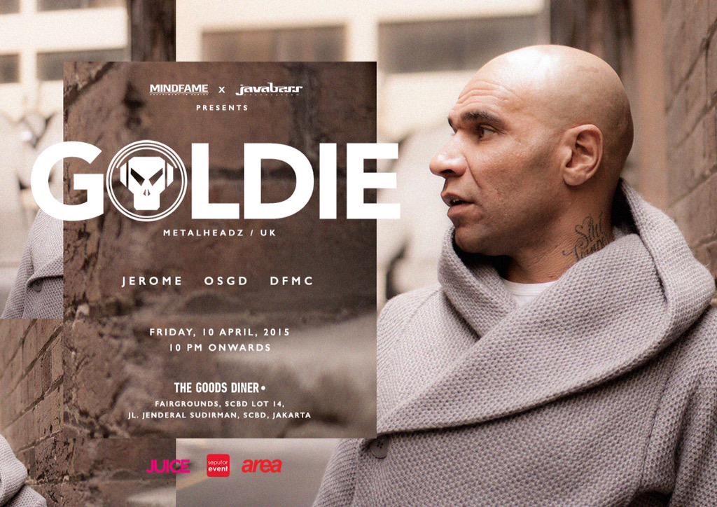tickets selling fast for next week's <a href="/MRGOLDIE/">GOLDIE</a> in Jakarta! grab the presale now by email to info@javabass.com!