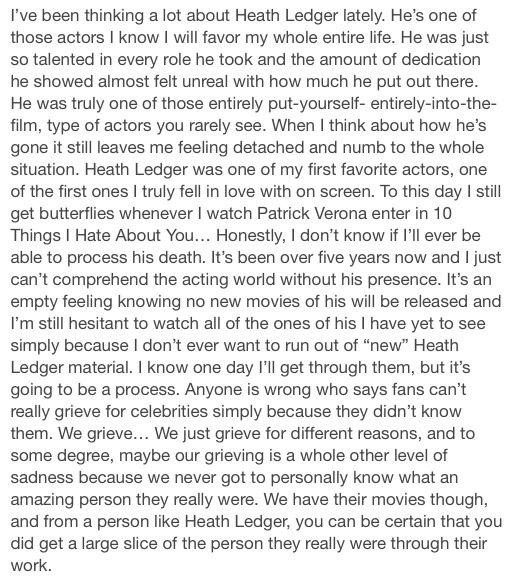 Happy birthday heath ledger. i miss you so much. 