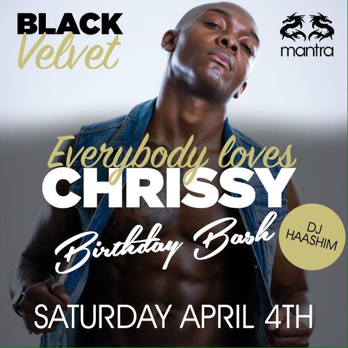 Black Velvet Parties (@bvelvetparties) on Twitter photo Who's ready to celebrate <a href="/chrissycomedian/">Chrissy Charles</a> birthday!!! Come join us at <a href="/MantraClub/">Mantra Windsor</a> tonight!!!! Gonna be messy!!! Who's ready to celebrate <a href="/chrissycomedian/">Chrissy Charles</a> birthday!!! Come join us at <a href="/MantraClub/">Mantra Windsor</a> tonight!!!! Gonna be messy!!!