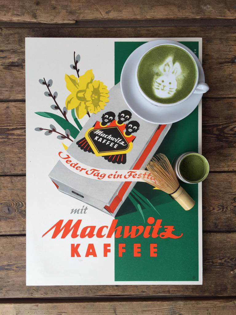 Frohe Ostern mit einem Matcha Latte #HappyEaster #matchalatte #hannover #rösterei #machwitz #latteart #ostern
