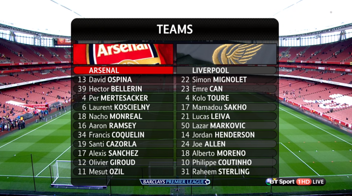 arsenal games on bt sport