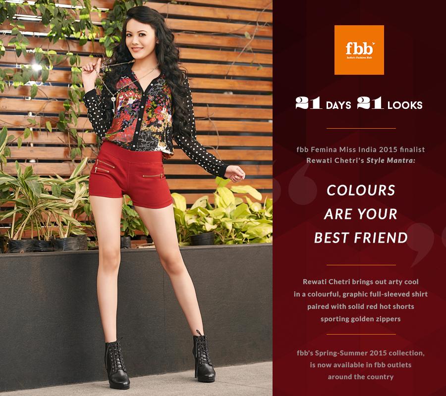 fbb_india's tweet photo. Rewati Chetri is as colourful as her outfit.#21Days21Looks
Visit http://t.co/pRwJ7nKs1X for her #fresolutions http://t.co/dnY5sXZOsz