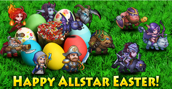 AllstarHeroesEN's tweet photo. Happy Easter everyone! Simply Follow and Retweet for great rewards! #AllstarHeroes #Easter http://t.co/kLIM2n3w7X