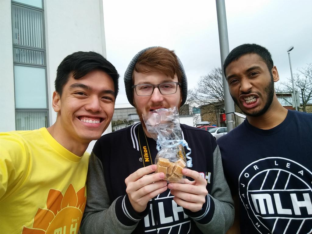 MLHacks's tweet photo. Your friendly MLH faces this weekend @Hackdee2015 are @jna_sh @syeefk &amp; @kurtalee! #Hackdee http://t.co/ksCW9QEDBD