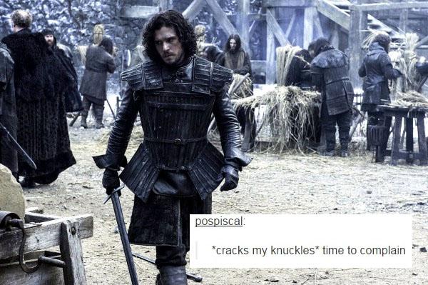 My best skill... #GoT #JonSnow