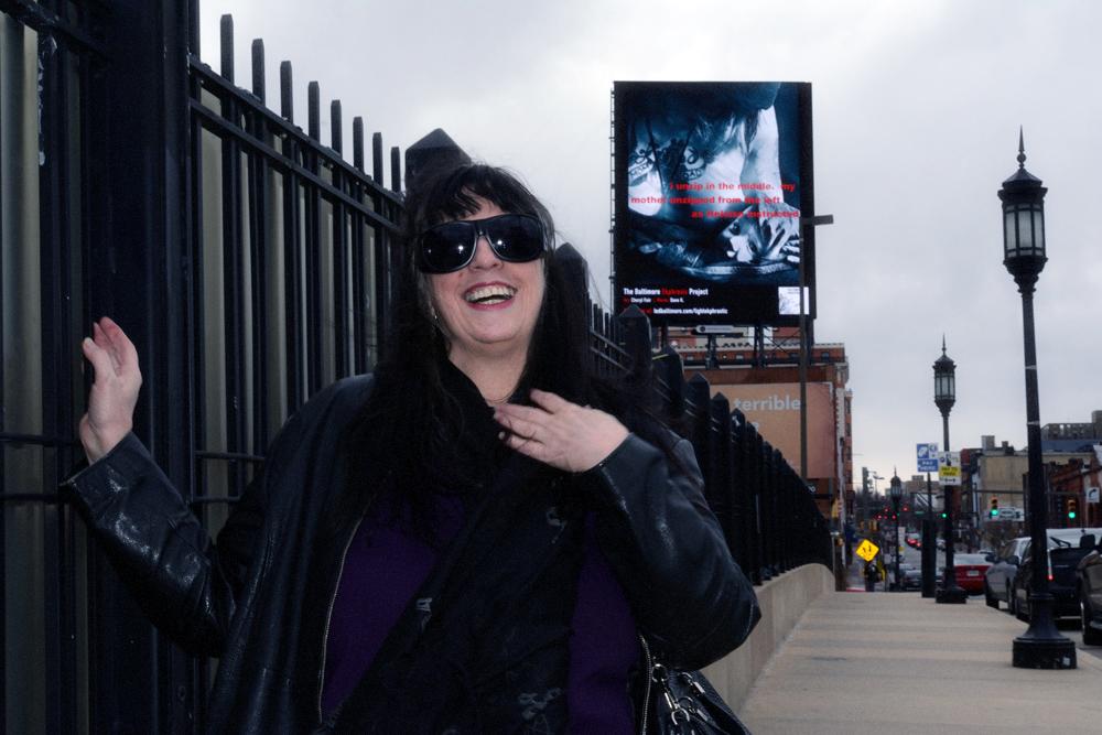 CherylFairPhoto's tweet photo. Look up when you are in  @StationNorth ! Tomorrow last day for @CherylFairPhoto  on the Charles Street LED board. http://t.co/348dsTvA6a