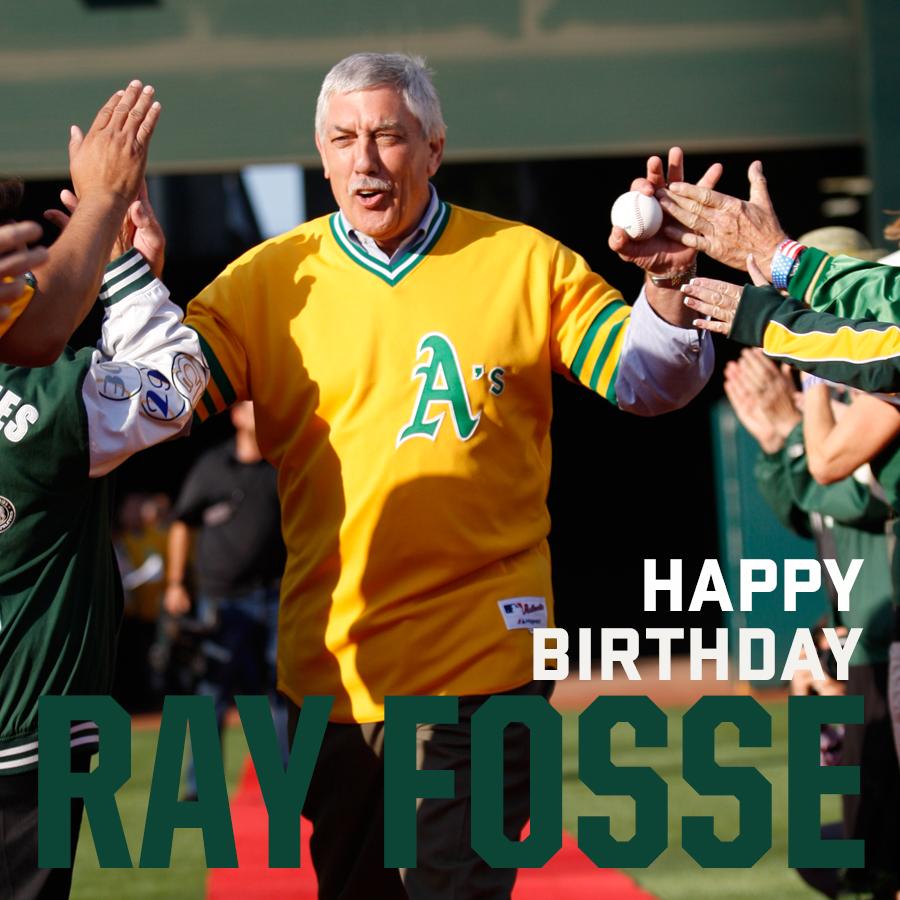 \" He\s a legend on and off the field. Ray Fosse! HAPPY BIRTHDAY!