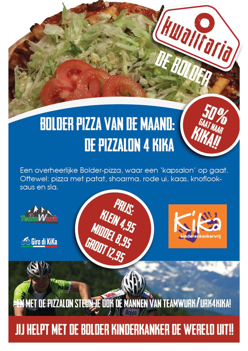 Andre_de_Vries's tweet photo. Bestellen maar, bij @KWdeBolder... De #Pizzalon4KiKa... 50% van opbrengst gaat naar @GirodiKiKa #teamwurk @URK4KIKA http://t.co/w6mbDhJkQr
