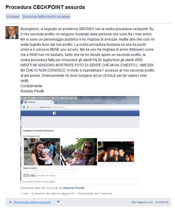 FB blocca il mio secondo profilo. Inizia la censura ! Prepariamoci a spostarci  su Twitter