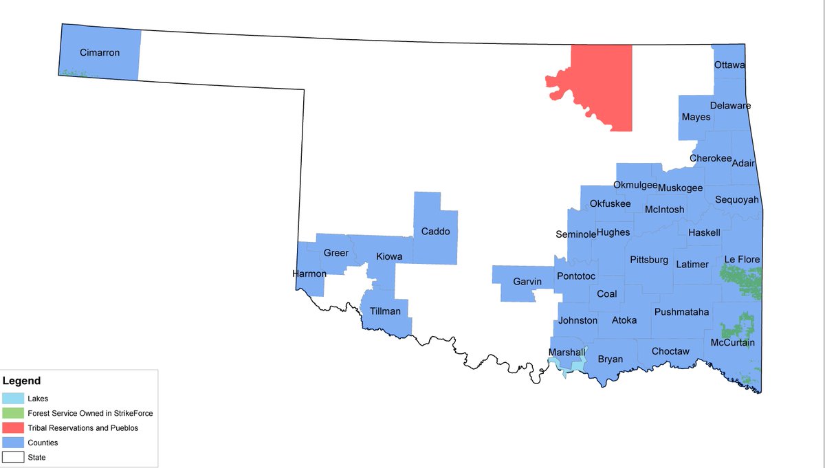USDA Adds 32 Oklahoma Counties to StrikeForce for Rural Growth and Opportunity. on.fb.me/1D3GaZ8