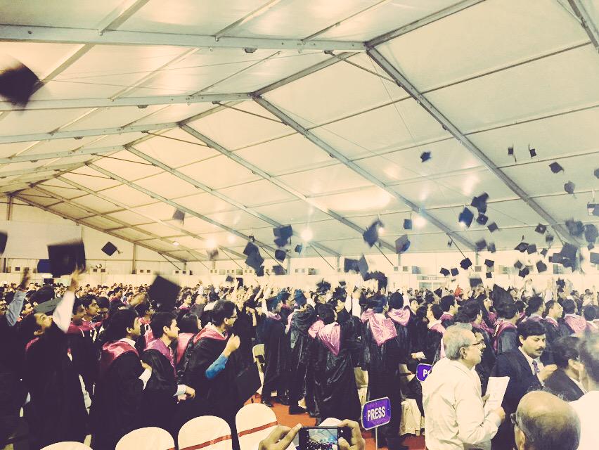 IIM_Calcutta's tweet photo. We wish all the graduating students great luck as they embark on a whole new journey! #IIMCConvocation2015 http://t.co/WbQyPA6VJT
