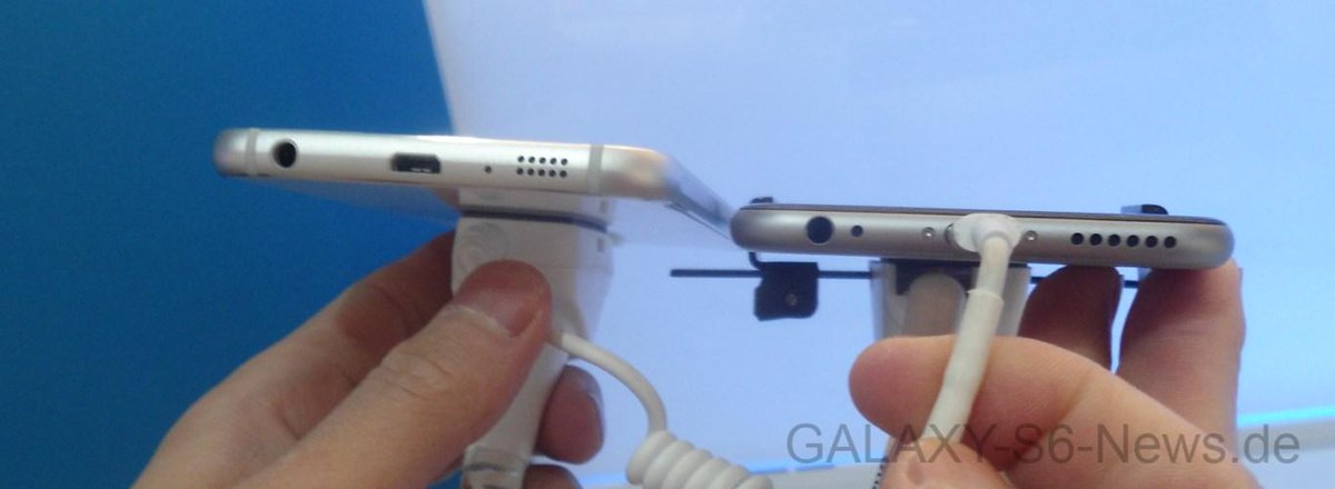 SamGALAXY_de's tweet photo. Samsung #GalaxyS6 vs. iPhone 6
http://t.co/GuuM055Muv http://t.co/LQepNWp0Op