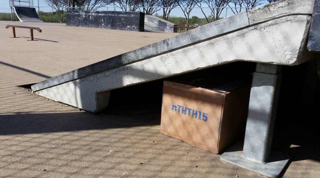 tonyhawk's tweet photo. SHERMAN, TX: Where the park, skatepark, and airport meet. Come to the empty skatepark to claim your prize. #THTH15 http://t.co/N1fzODP2uk