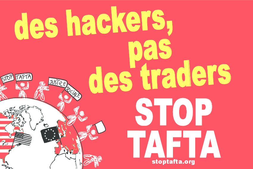 StopTAFTA's tweet photo. Parce que la finance nous mène à la catastrophe et que nos libertés numériques ne sont pas négociables : #A18DoA ! http://t.co/lLNbd7o7Em