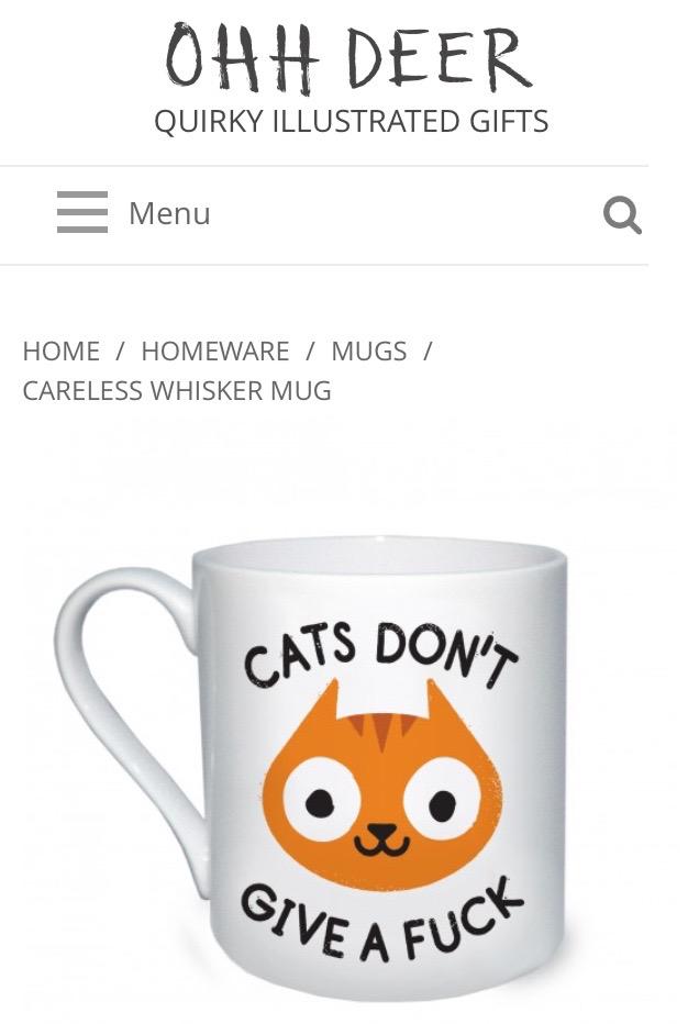 I really really need this 😻 #ohhdeer #noveltymug #catlady