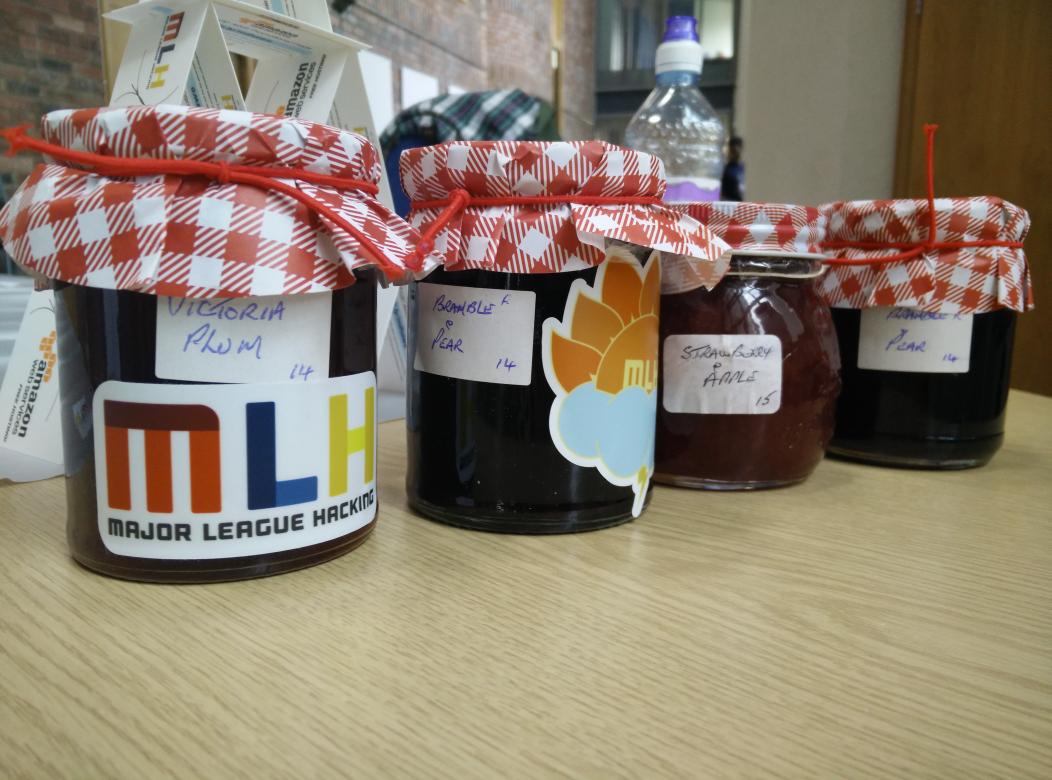 MLHacks's tweet photo. We have homemade jam @Hackdee2015 thanks to the grandma of organiser, @Yogehh! #Hackdee http://t.co/r6Y0Pkbqqa