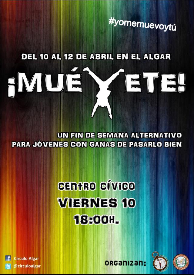 circuloalgar's tweet photo. Este próximo fin de semana empieza MUÉVETE 2015 un fin de semana lleno de actividades y convivencia. #yomemuevoytú http://t.co/IvIZA2Kbk3
